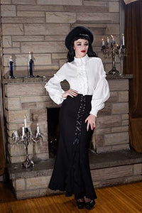 Gothic Maxi Mermaid Corset Fishtail Skirt