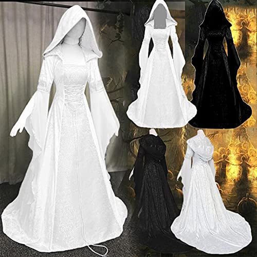 Women Hooded Medieval Dress