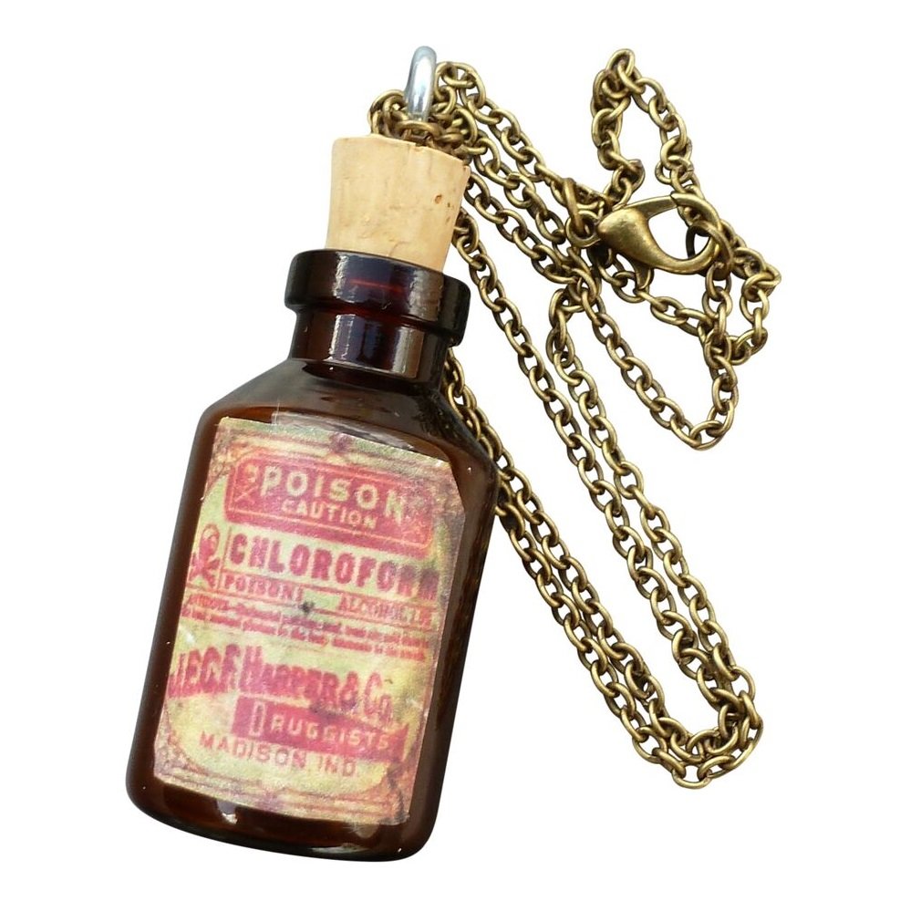 Apothecary potion necklace