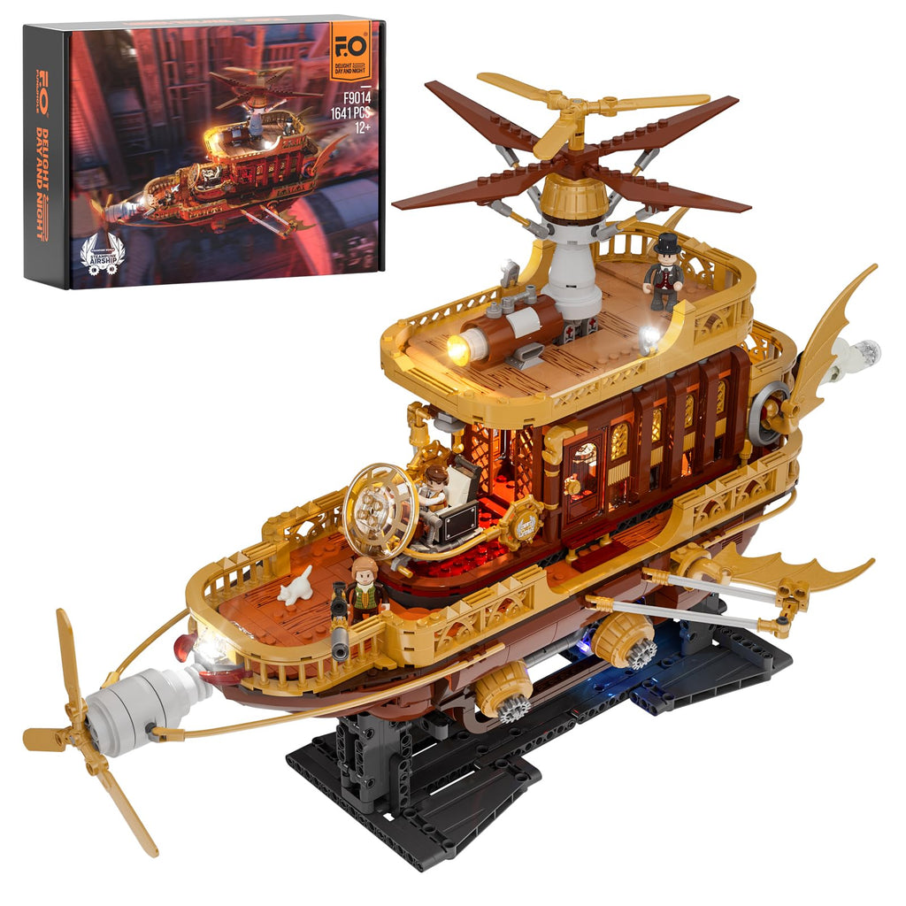 “Light Catcher”Steampunk Airship - 1641 PCS Adult Construction Building Model Set