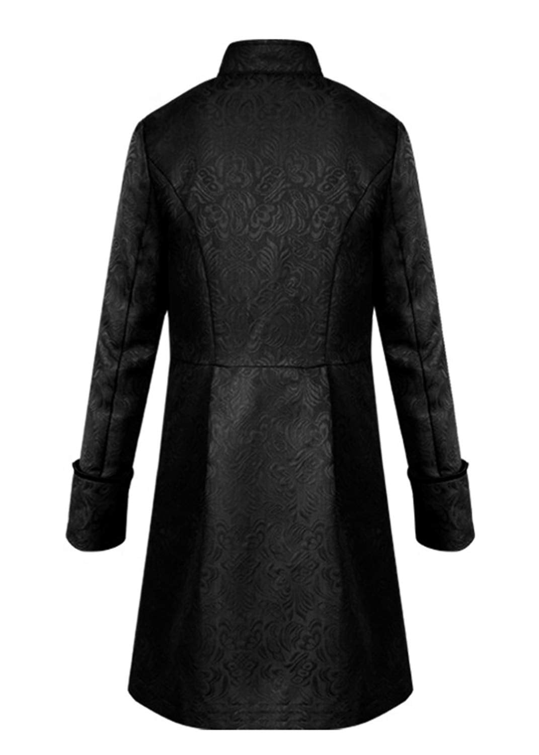 WISHU Steampunk Knee-Length Frock Coat