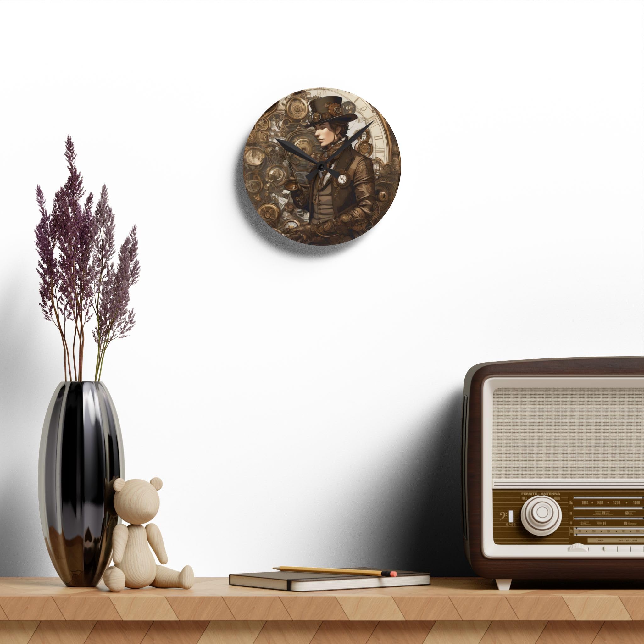 Generic Acrylic Steampunk Wall Clock