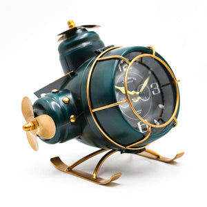 YOUKI Steampunk Airplane Desk Clock