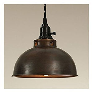 Dome Pendant Lamp in Aged Copper