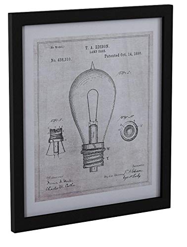 Black and White Print of 1890 Bulb