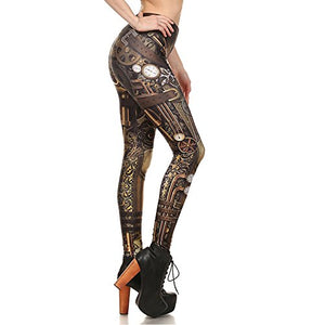 Print Polyester Gothic Trousers