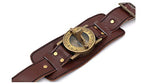 Stempunk Solid Brass Wrist Watch Sundial