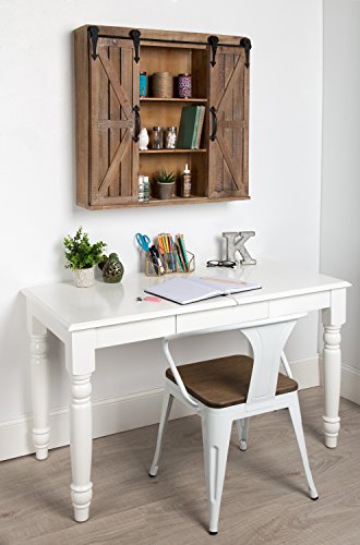 Storage Cabinet with Two Sliding Barn Doors