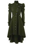 Steampunk Victorian Swallow Tail Long Trench Coat Jacket