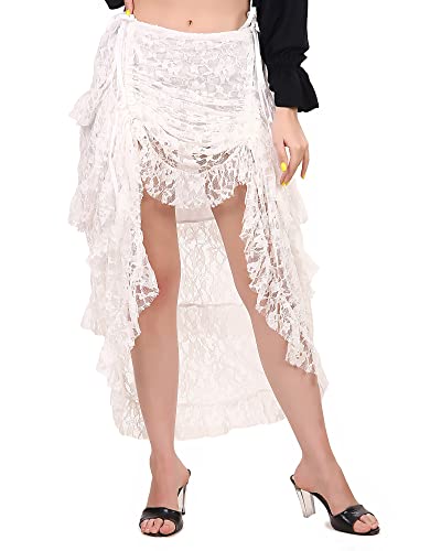 Victorian Cosplay Womens High-Low Show Girl Skirt