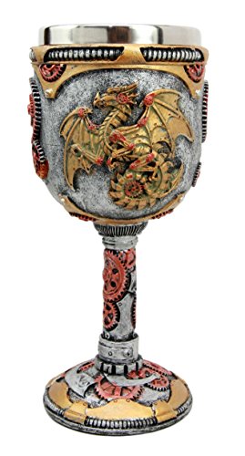 Steampunk Dragon Fire Wine Chalice - Steampunk Lot - Steampunk Fashion, Cosplay, Jewelry and Decor