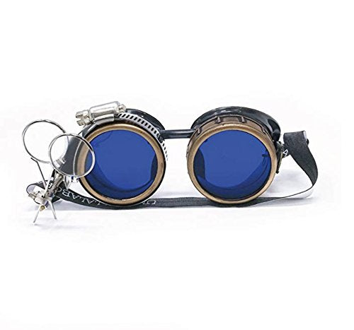 Steampunk Victorian Style Goggles with Compass Design