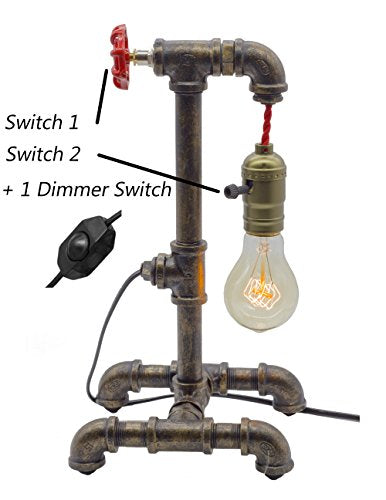 Loft Style Lamp with Dimmer