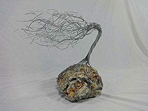 Silver Spirit Tree Metal Sculpture