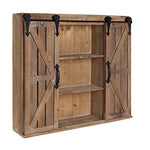 Storage Cabinet with Two Sliding Barn Doors