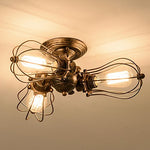 Industrial Rotatable Semi-Flush Mount Ceiling Light