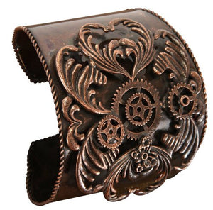 Steampunk Antique Copper Bracelet