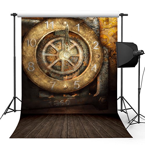 Old Clock Wall Photography Background - Steampunk Lot - Steampunk Fashion, Cosplay, Jewelry and Decor