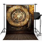 Old Clock Wall Photography Background - Steampunk Lot - Steampunk Fashion, Cosplay, Jewelry and Decor