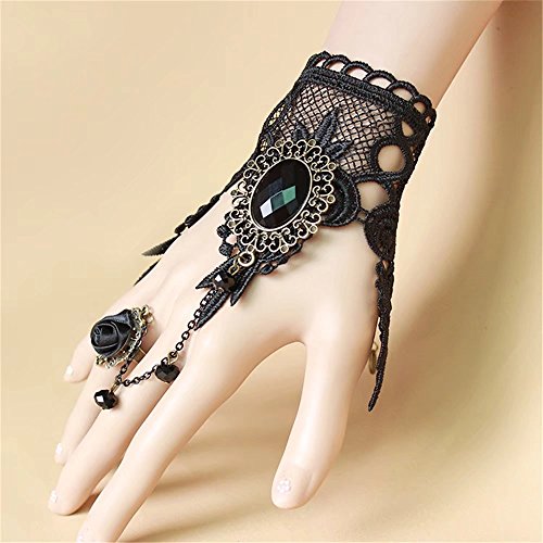 Handmade Gothic Lace Slave Bracelet