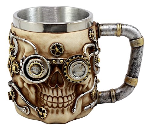 Steampunk Skull Coffee Mug - Steampunk Lot - Steampunk Fashion, Cosplay, Jewelry and Decor