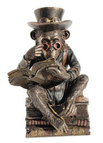 Steampunk Bronze / Copper Finished Chimpanzee Scholar 7.75 Inch High