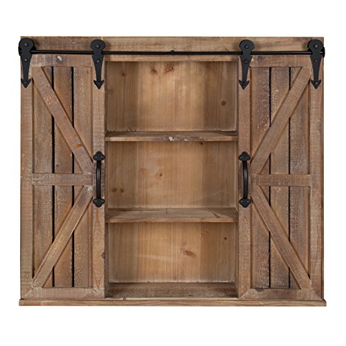 Storage Cabinet with Two Sliding Barn Doors