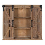 Storage Cabinet with Two Sliding Barn Doors