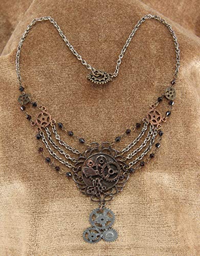 Steampunk Gear Chain Necklace