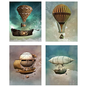 Steampunk Airship Fantasy Prints