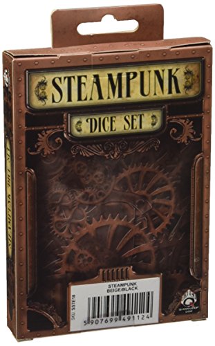 Steampunk Dice Beige/Black (7 Stk.) Board Game