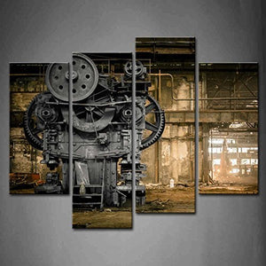 Old Factory Print On Canvas - Steampunk Lot - Steampunk Fashion, Cosplay, Jewelry and Decor