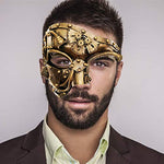 Steampunk Metal Cyborg Venetian Mask