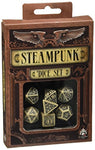 Steampunk Dice Beige/Black (7 Stk.) Board Game - Steampunk Lot - Steampunk Fashion, Cosplay, Jewelry and Decor