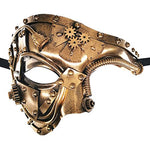 Gold Mechanical Men Venetian Mask