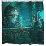 Steampunk Octopus Shower Curtain