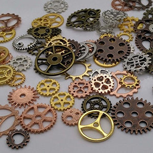 DIY Assorted Color Antique Metal Steampunk Gears