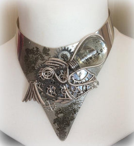 The Mechanical Thinking Fish - Steampunk necklace