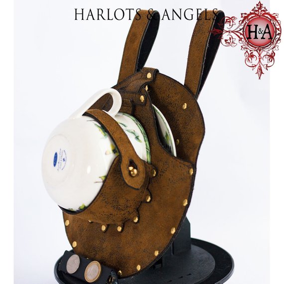 Steampunk Holster, Teacup and Saucer Included