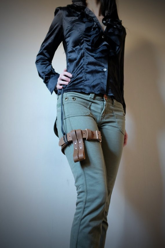 Leather Thigh Belt for Men and Women